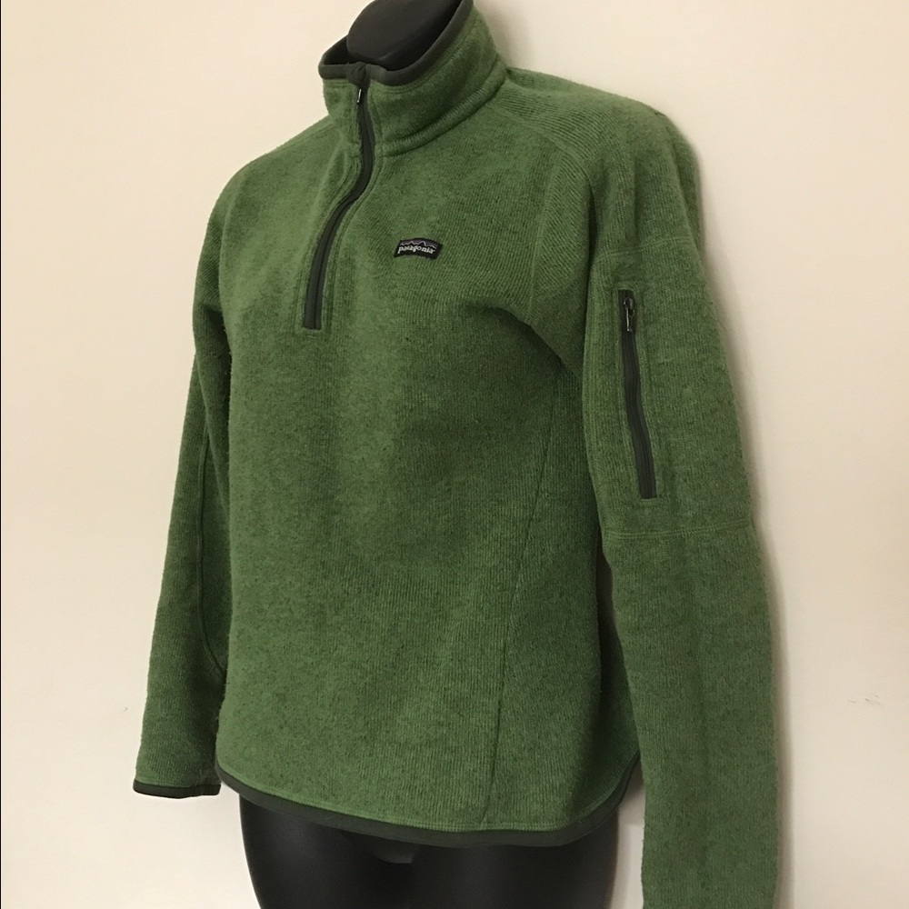 Patagonia Green Better Sweater Quarter Zip Pullover